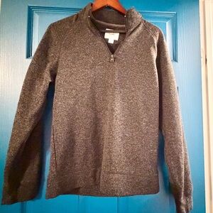 Old Navy Men's Charcoal Quarter Zip Sweater